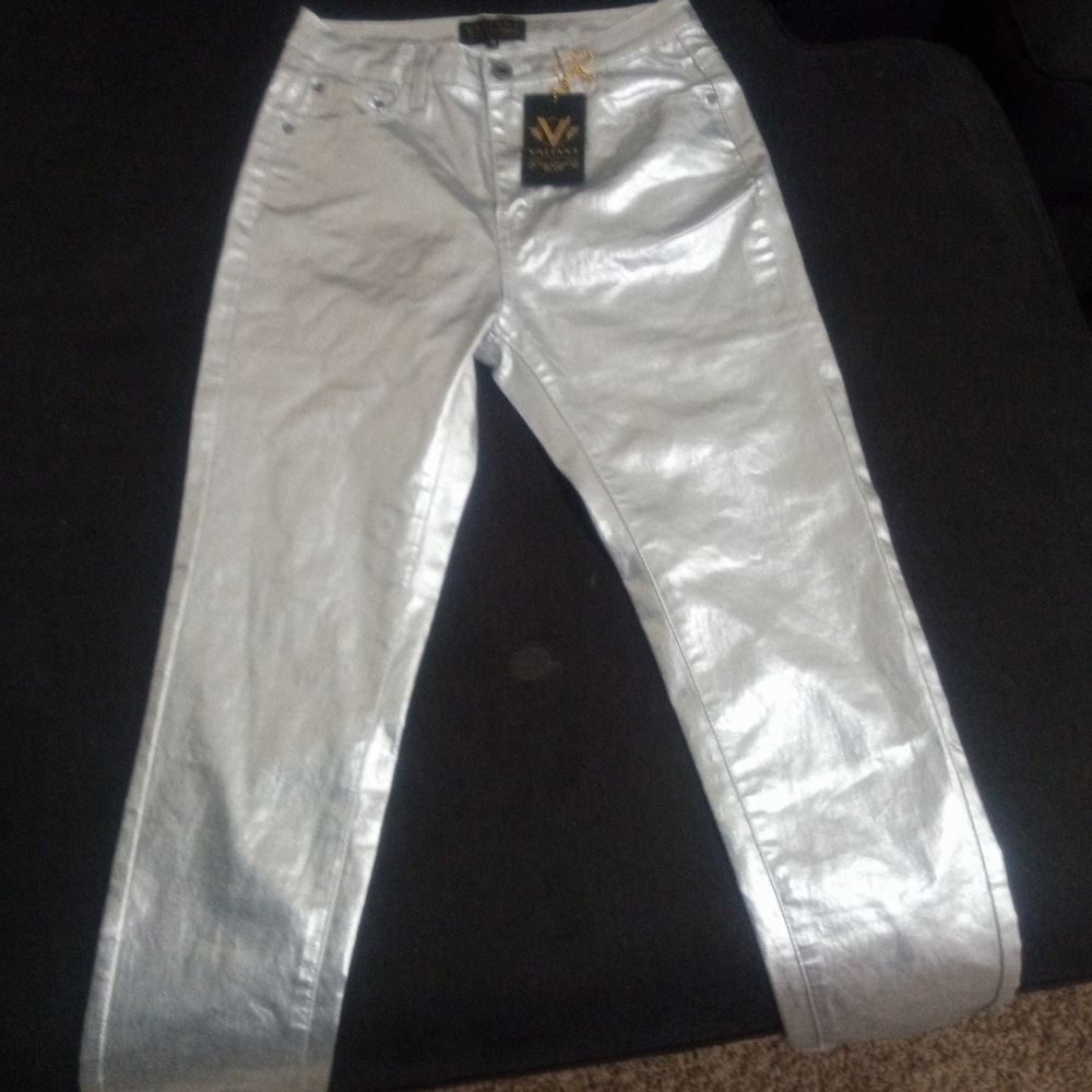 Valiant shimmering silver jeans